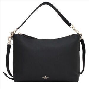Kate Spade Larchmont Avenue Alena Black Leather Hobo Bag